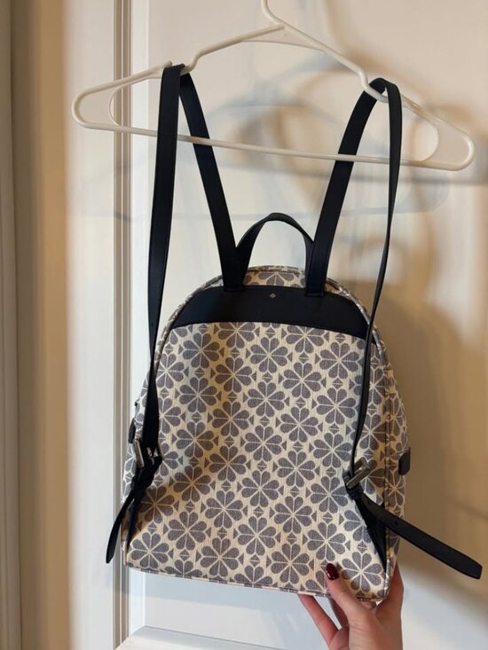 Kate Spade Flower Coated Canvas Day Pack Medium Backpack